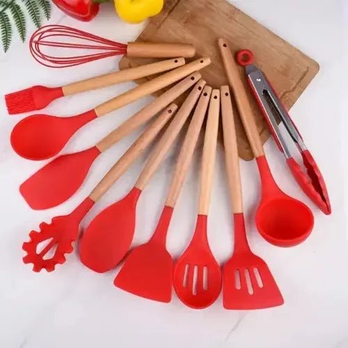 Jogo de Cozinha em Silicone - 12pçs - VicenteExpress